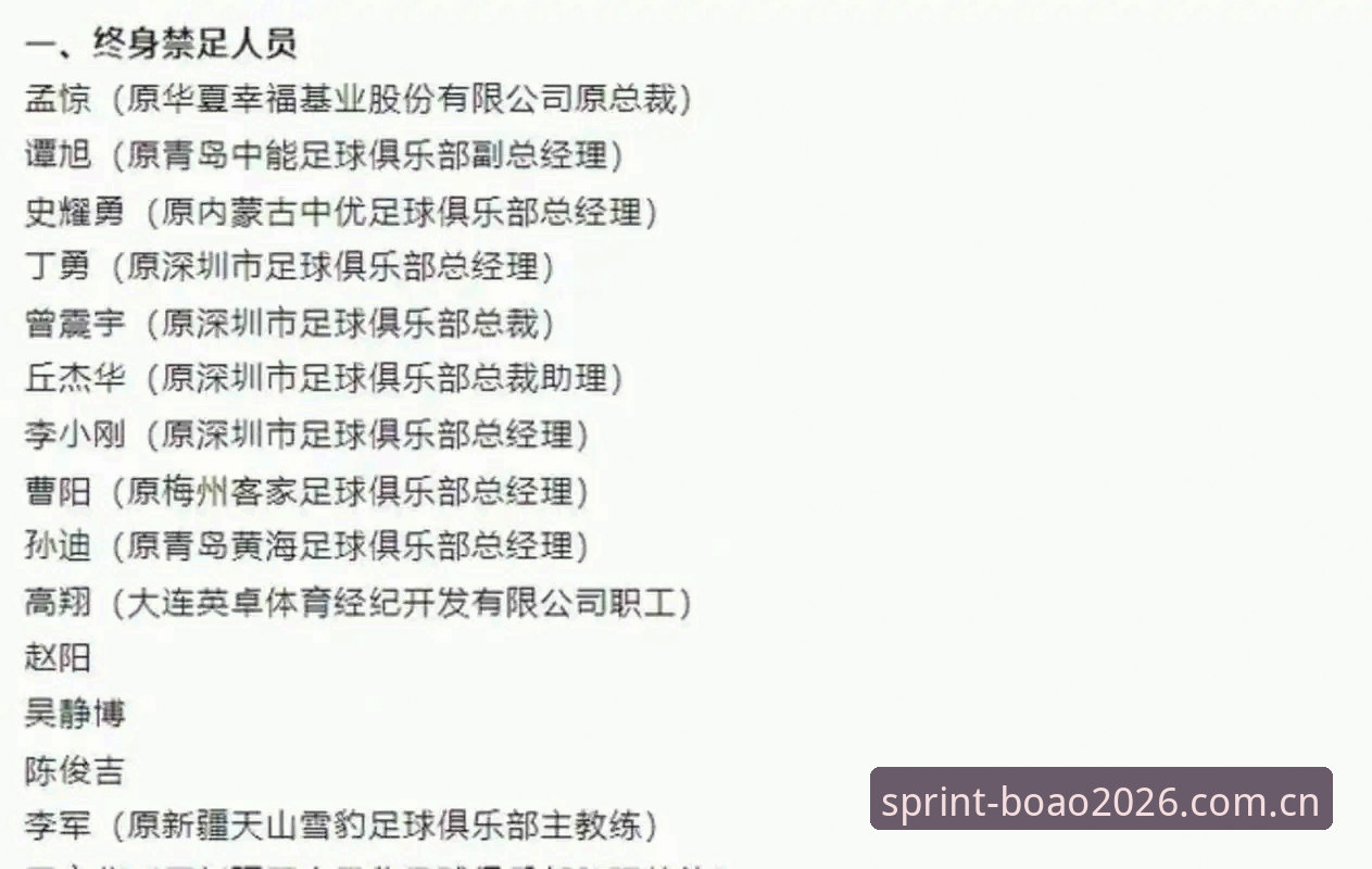 3个关键指标解读足协第三批禁足名单背后的足球反腐风暴